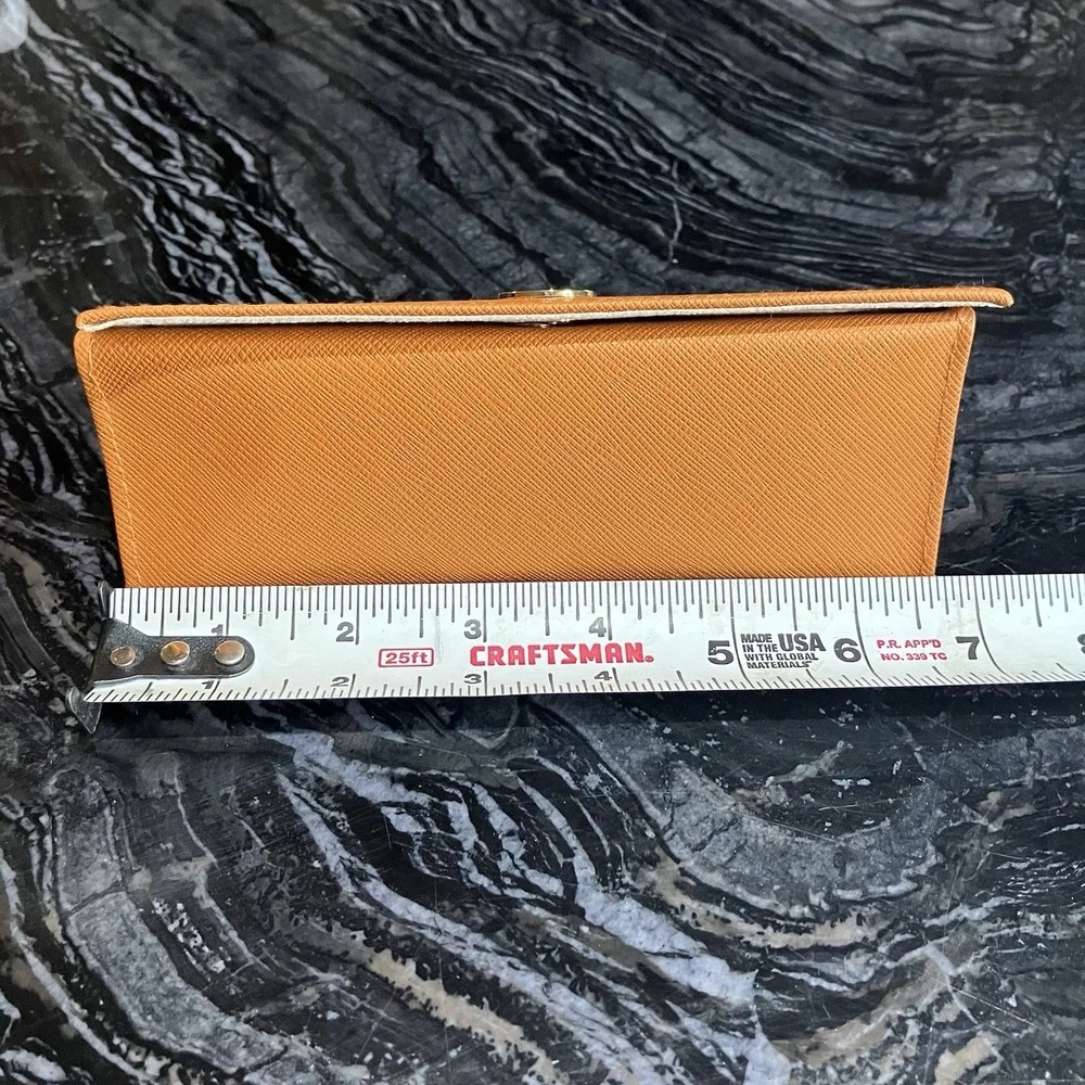 TORY BURCH‎ ORANGE SMALL AUTHENTIC EYEGLASSES CASE EXCELLENT CONDITION